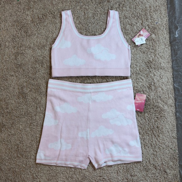 Megan Moroney Other - 1596 | NWT Megan Moroney Cloud 9 Pink Knit Lounge Set Shorts XXL